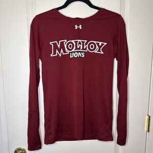 NWT Under Armour HeatGear Molloy Lions Long Sleeve Shirt Small Loose Maroon